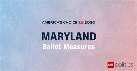 Maryland Ballot Measure Results 2020