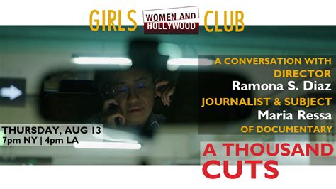 Join The Girls Club For A Conversation With A Thousand Cuts Ramona S Diaz And Maria Ressa