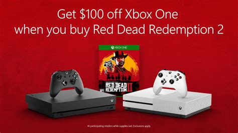 Celebrate The Launch Of Red Dead Redemption 2 With 100 Off Xbox One