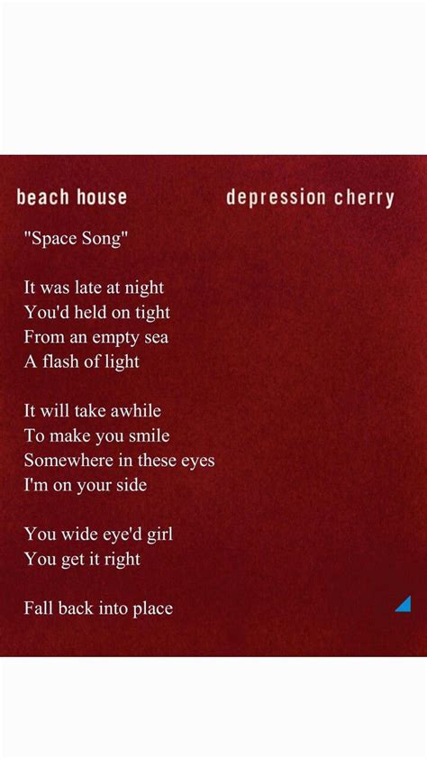 Amazing band and amazing song. "Space Song" - Beach House | Lyrics tattoo, Space song ...