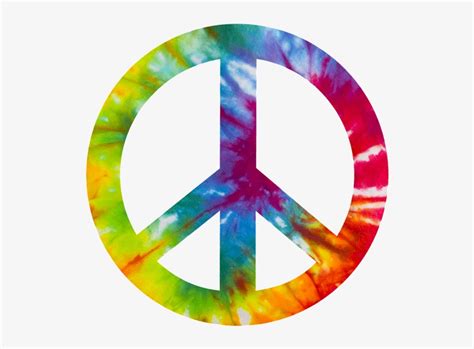 Peace Logo Hippie Peace Sign Tie Dye Png Image Transparent Png Free