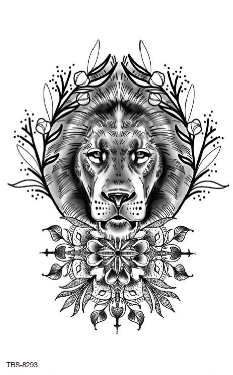 Lion Temporary Tattoosfake Tattoostattoo Sticker