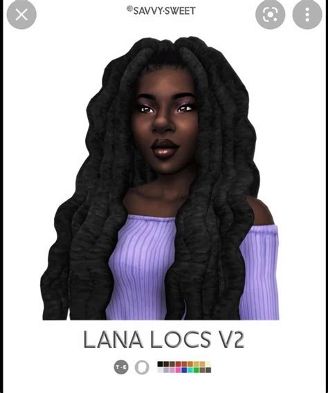 Lana Locs V2 By Savvy Sweet Sims Theyve Deleted All Of Their Earlier