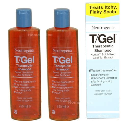 2 X 250ml Neutrogena Tgel Therapeutic Shampoo Tgel T Gel Ebay