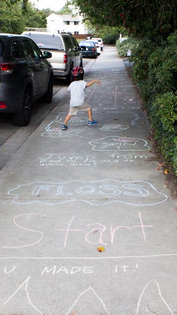 Sidewalk Chalk Obstacle Course Ideas Kids Obstacle Course Sidewalk