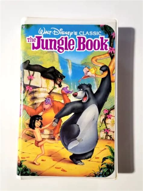 Walt Disneys Classic The Jungle Book Vhs 1122 1991 Black Diamond