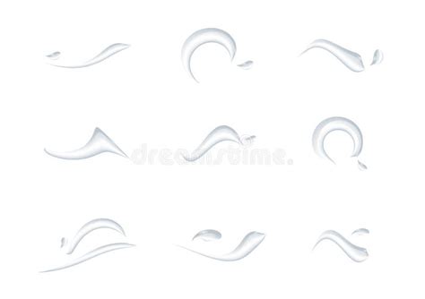 Realistic Water Drop Vectors Isolated On White Background Ep46 Stock