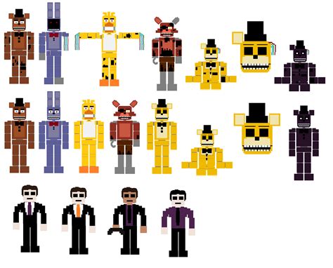 Part 1 Of The Fnaf 2 Sprites Ive Made For Its Soon To Be Anniversary