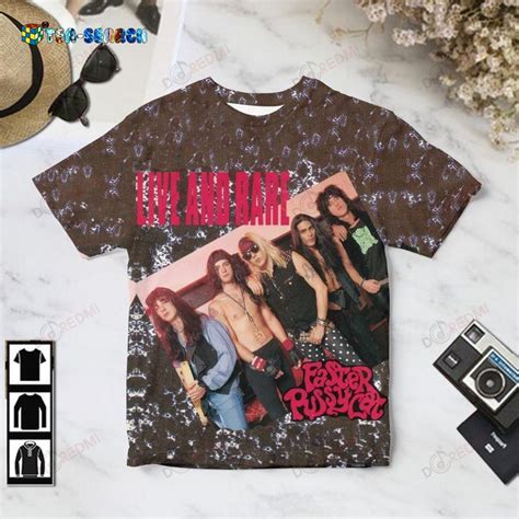 Heres Faster Pussycat Live And Rare 1990 3d T Shirt • Vietnamreflections Shop