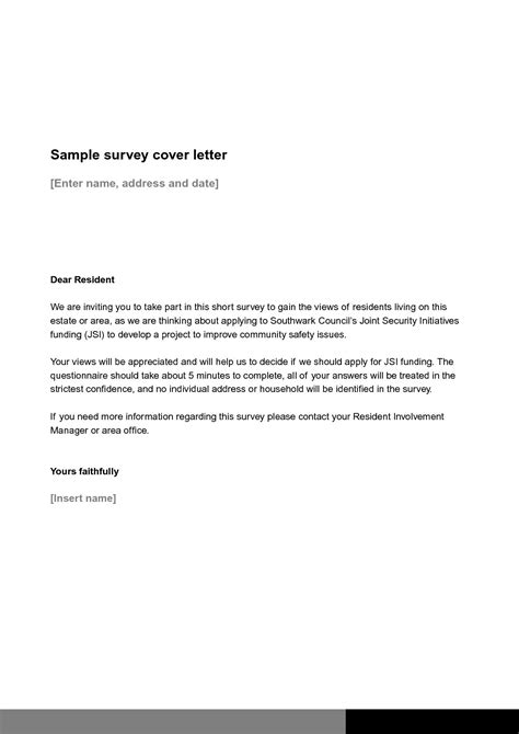 Cover Letter Sample For Journal Submission