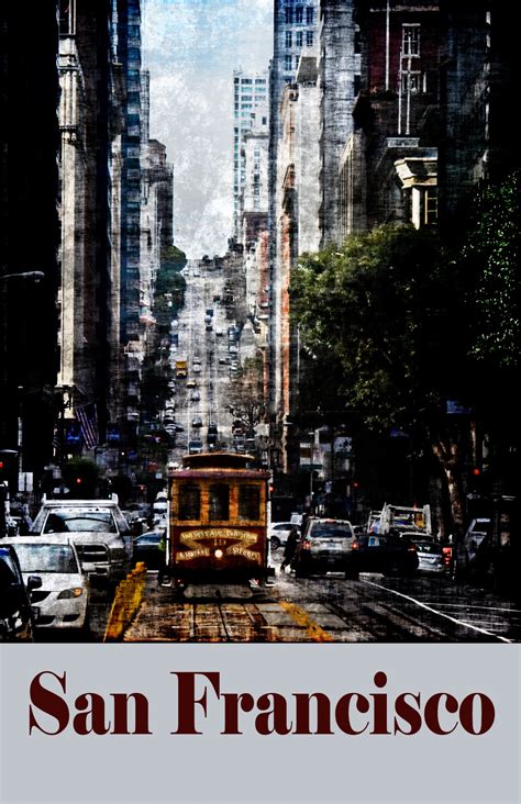 Cestovní Plakát San Francisco Stock Fotka Zdarma Public Domain Pictures