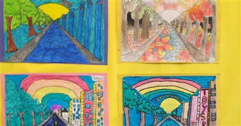One Teachers Adventures One Point Perspective Art Project Grade 4