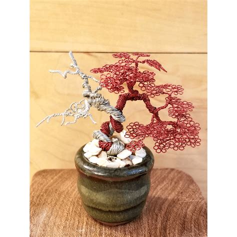 Sharimiki Miniature Wire Bonsai Tree A Cottage In The Forest
