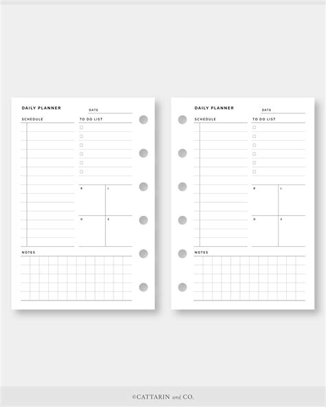 Pocket Daily Planner Printable Day On One Page Do1p Etsy