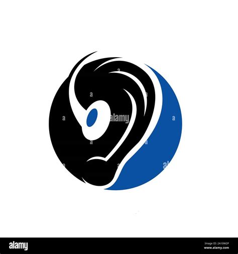 Ear Vector Icon Hearing Aid Logo Design Graphics Vector Illustrations