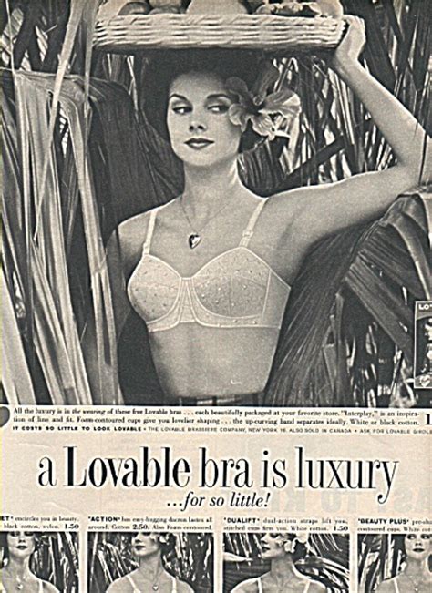 Lovable Bra Ad 1958 Womens Bras And Underwear At Miss Pack Ratz