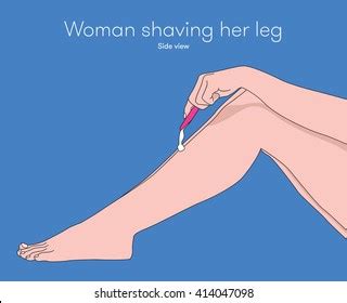 Woman Shaving Her Legs Stock Vectors Images Vector Art Shutterstock