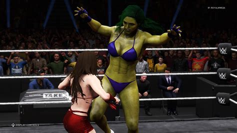 Wwe 2k20 She Hulk Vs Samantha Sexy Bikini Fight 😍 Youtube