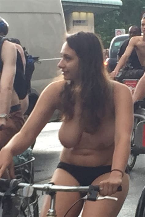 See And Save As Topless Brunette London Wnbr World Naked Bike Ride Porn