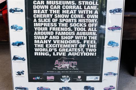 29th Auburn Car Auction Poster Ebth