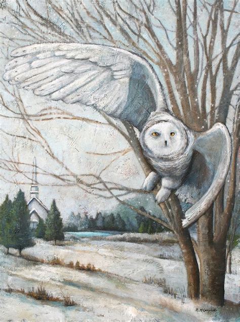 This Painting Of A Snowy Owl Was Inspired By The Mary Oliver Poem