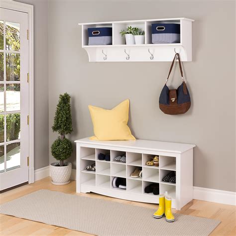 Songmics small entryway shoe bench rack Shoe Storage Cubbie Bench | OJCommerce
