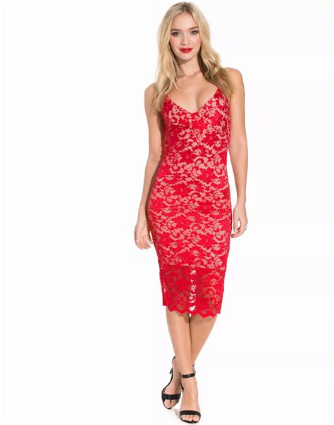 Buy Honor Gold Gabriella Midi Dress Red