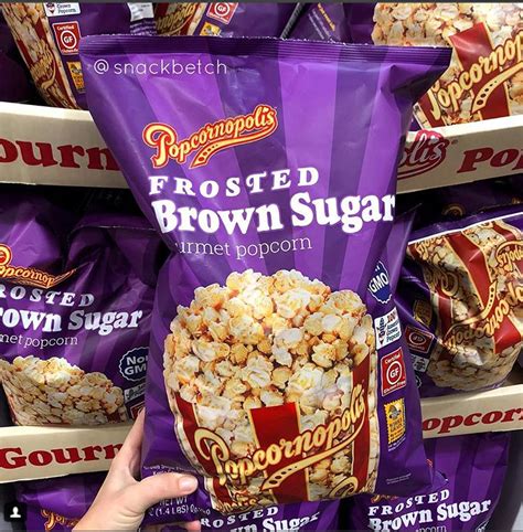 Popcornopolis Frosted Brown Sugar Gourmet Popcorn Costco Gourmet