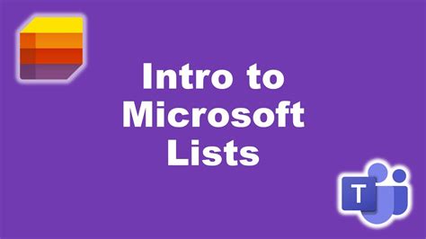 Intro To Microsoft Lists Youtube