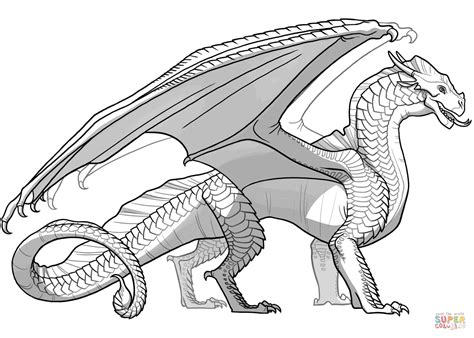 Printable Wings Of Fire Dragon Coloring Pages Free Printable Templates