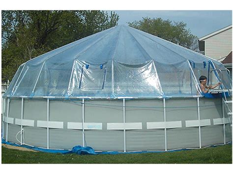 Fabrico Sun Dome All Vinyl Dome For Soft Sided Above Ground Pools 16