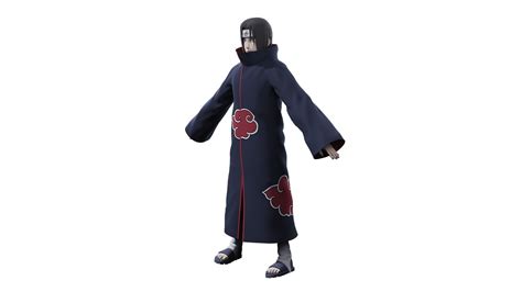 3d Model Itachi Uchiha Naruto Characters Vr Ar Low Poly Cgtrader