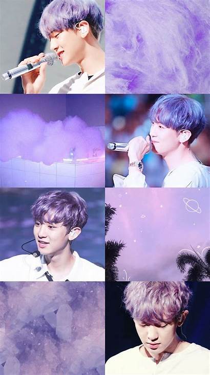 Aesthetic Chanyeol Exo Park Kpop Purple Wallpapers