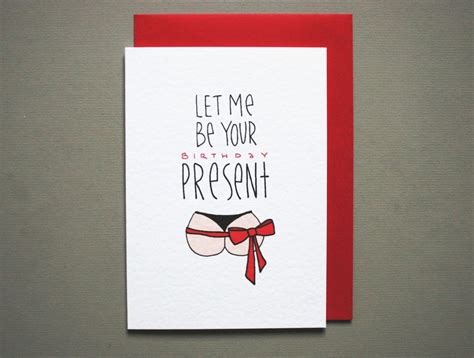 Funny Birthday Card For Him Naughty Birthday Card For