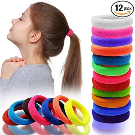 women stretchable and hold hair tightly elastic hair multicolor rubber band application