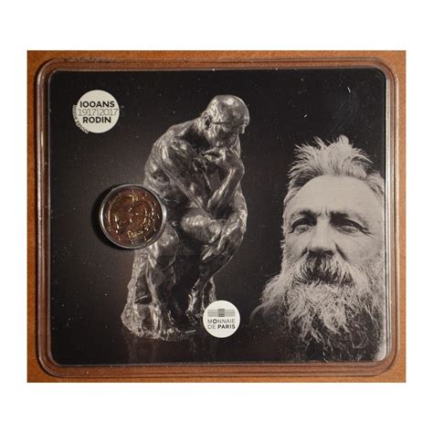 Euromince Mince 2 Euro Francúzsko 2017 Auguste Rodin Bu Karta