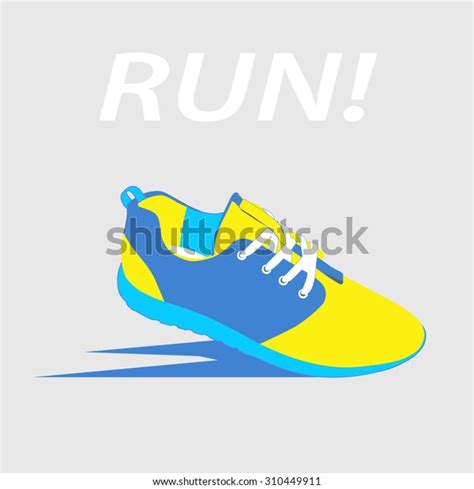 Running Shoes Vector Illustration Stock Vector Royalty Free 310449911