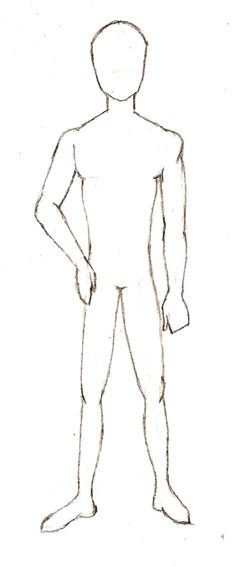 Full Body Male Drawing Base Body Base Sketch By Vocalist Redspade On