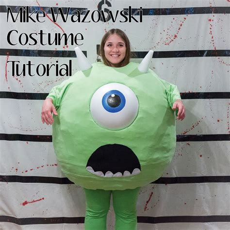 Maybe you would like to learn more about one of these? Mike Wazowski Monsters Inc. Costume DIY Tutorial | Halloween Monsters Inc Costumes | www ...