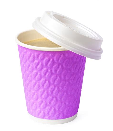 Premium Photo Paper Cup Of Coffee Isolated