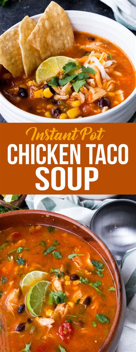 Place the onion, chili beans, black beans, corn, tomato sauce, beer, and diced tomatoes in a slow cooker. Instant Pot Chicken Taco Soup - Easy Peasy Meals