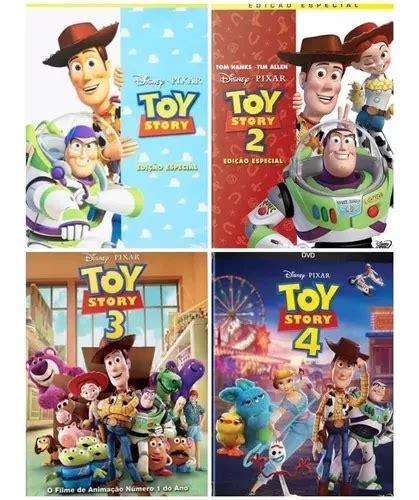 Toy Story 1 2 3 4 Dvd Lacrado Frete Grátis