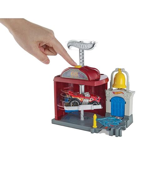 Hot Wheels City Downtown Fire Station Spinout Play Set Macys