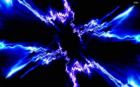 Abstract Blue Explosion Wallpaper Free