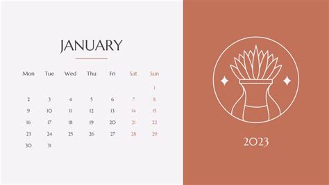 2023 Desktop Calendar Wallpaper Manifestation Astrological Etsy