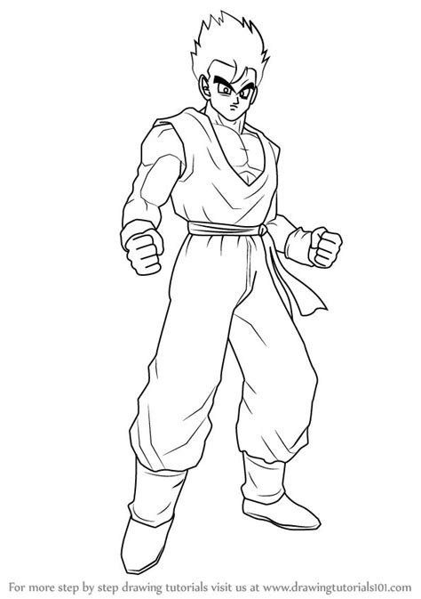 Son Gohan Youth Super Saiyan Lineart By Brusselthesaiyan On Deviantart