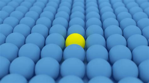 Wallpaper Balls Spheres 3d Yellow Blue Hd Picture Image