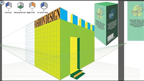 Perspective Grid Tool With Packaging Design In Adobe Illustrator Part 2