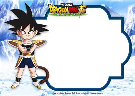 Check spelling or type a new query. 15 FREE Printable Dragon Ball Super : Broly Invitation Templates | DREVIO in 2020 | Dragon ball ...