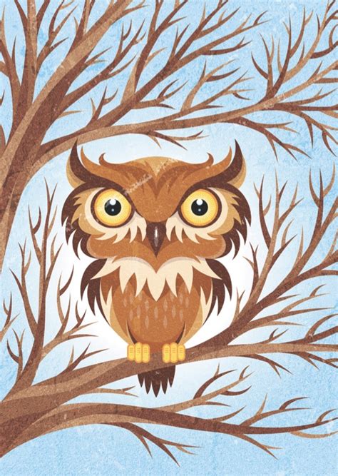Owl By Von Glitschka Bird Illustration Owls Drawing Art